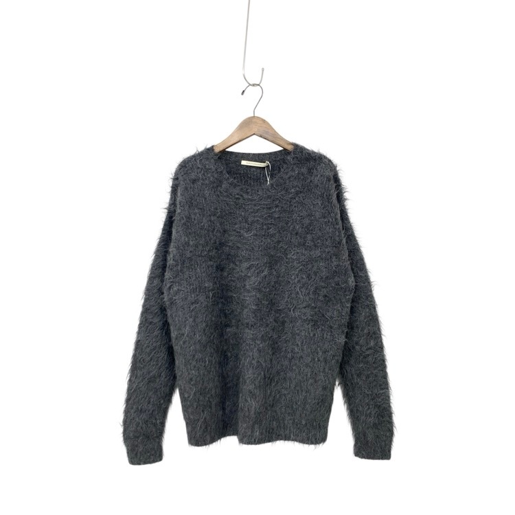 HARUNOBUMURATA ハルノブムラタ MARSHA シャギー ニット プルオーバー チャコール 36 HM25W1021-AGI19