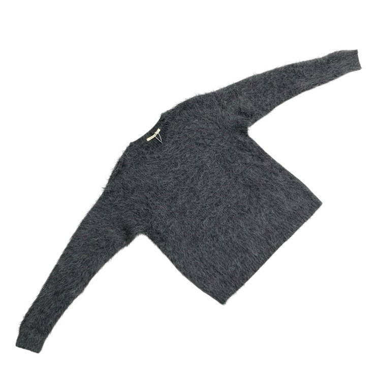 HARUNOBUMURATA ハルノブムラタ MARSHA シャギー ニット プルオーバー チャコール 36 HM25W1021-AGI19