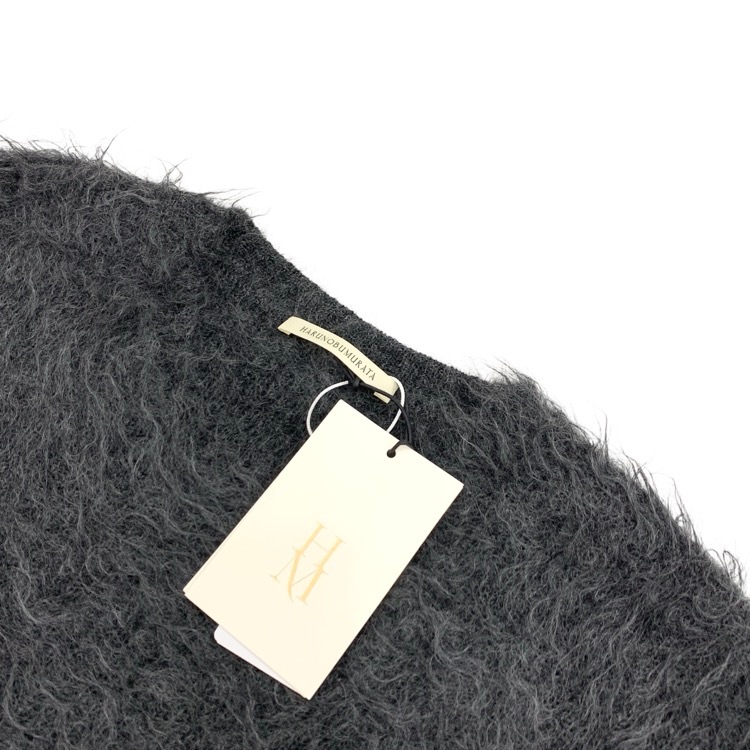 HARUNOBUMURATA ハルノブムラタ MARSHA シャギー ニット プルオーバー チャコール 36 HM25W1021-AGI19
