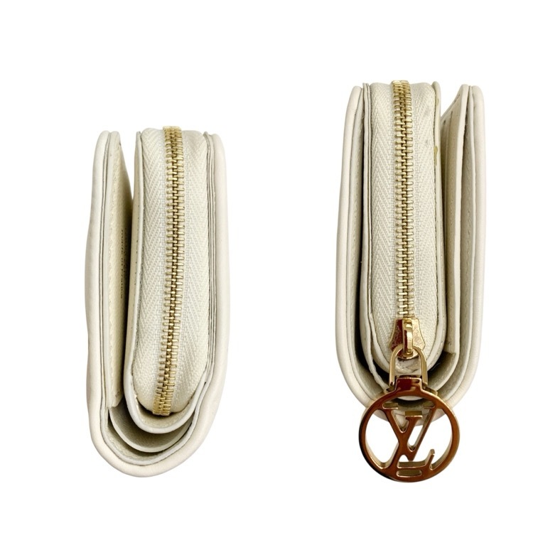 LOUIS VUITTON ルイ・ヴィトン ポルトフォイユ･ルー クッサン ラムレザー パッファー アイボリー系 M11909