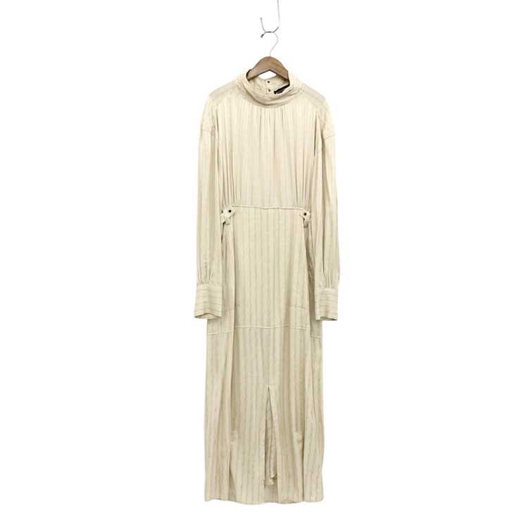 PHOTOCOPIEU フォトコピュー AURELIA DRESS ハイネック 刺繍ワンピース ベージュ 38 232ARA