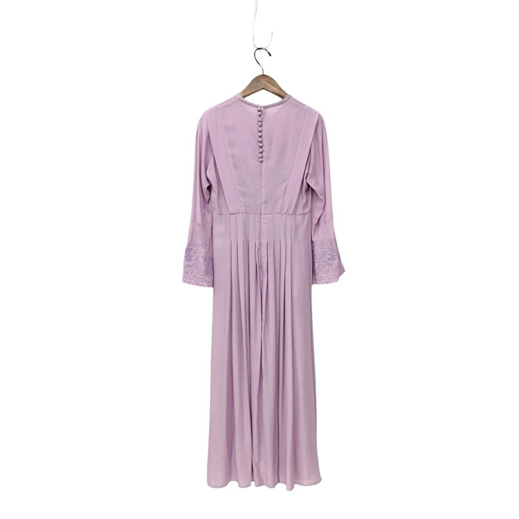 未使用品 Mame Kurogouchi マメクロゴウチ Botanical Embroidery Dress ボタニカル刺繍ワンピース パープル 1 MM19SS-DR712