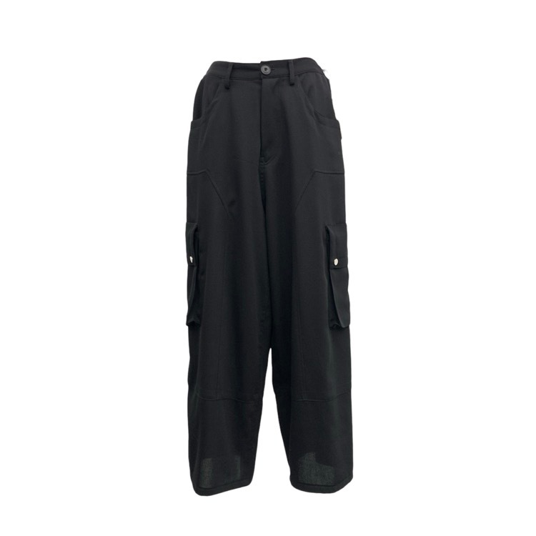 HARUNOBUMURATA ハルノブムラタ LOBBY サイドポケット パンツ ブラック 36 HM25S822-DOV01