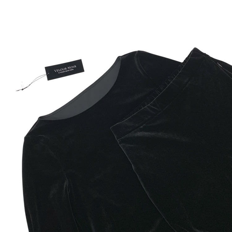 VELOUR NOIR by FOXEY NEWYORK フォクシー スリーピースセット スワーブノワール ベルベットブラック 38 45656-VSQOG