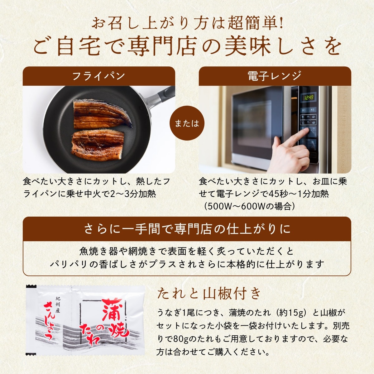 朝じめうなぎ蒲焼き1尾と白焼き1尾のコンビセット（2～3人前
