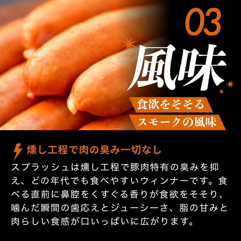 弾ける超粗挽きウインナー SPLASH(スプラッシュ) 500g×6袋