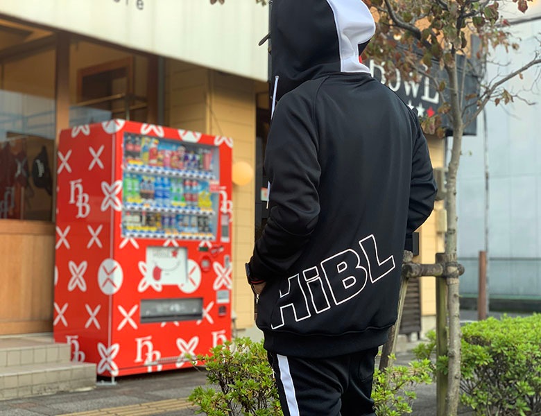 HiBowL Frame Logo Jersey Hoodie ֥åߥۥ磻 [Hi-flh-1]