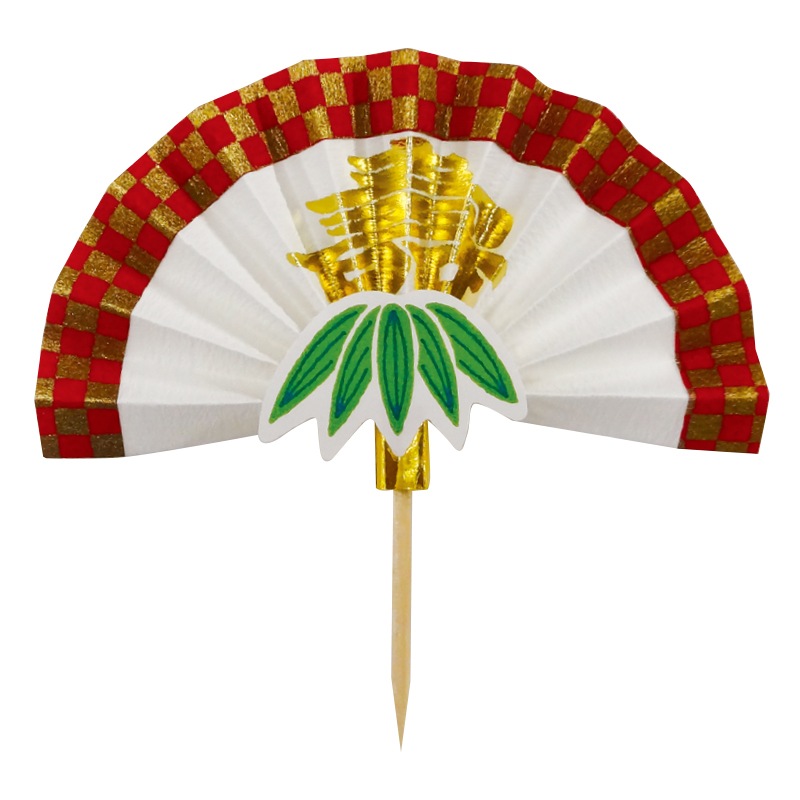 大黒工業 市松扇子　№6312（ミニ）　50個入×20袋（1000個）/箱