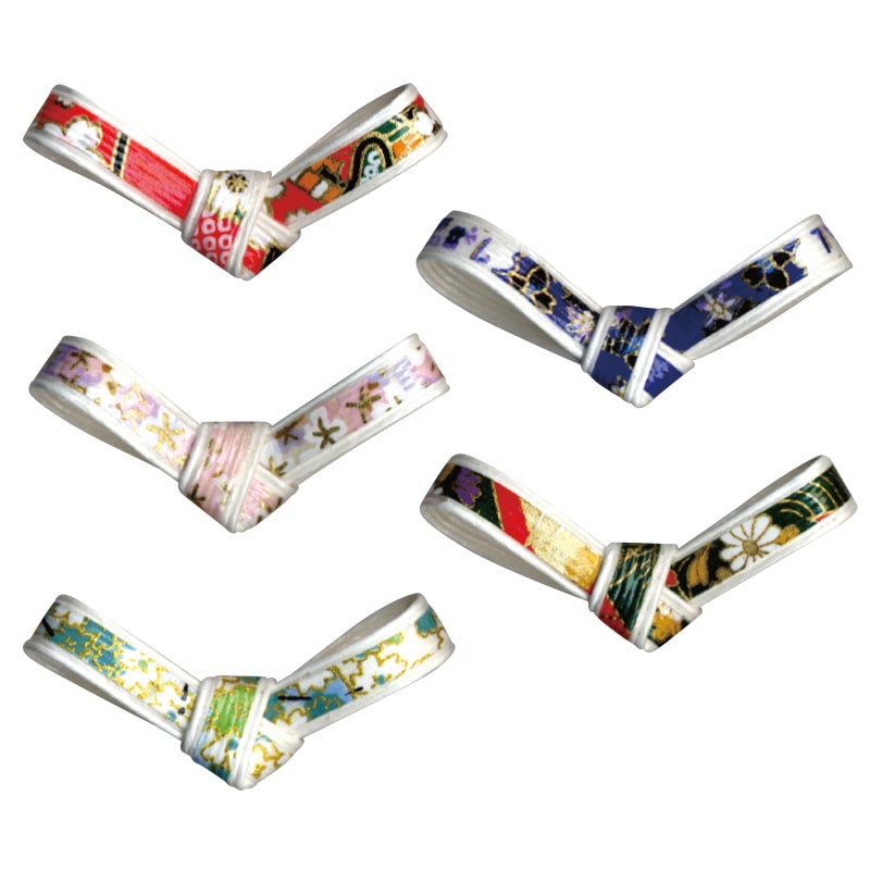 大黒工業 箸置き結び　№6625　京友禅（５Ｃアソート） 100個入×10袋（1000個）/箱