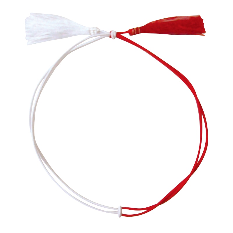 ゴム房　№５　紅白　Ｂ振分（小）30ｃｍ　100本入×10袋（1000本）/箱　