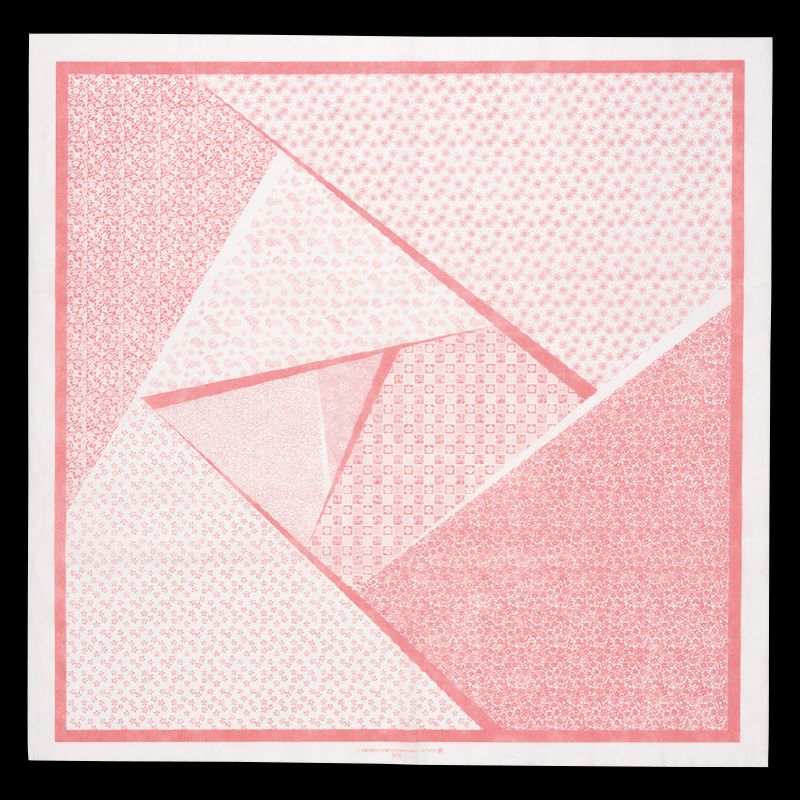 風呂敷 結べる紙ふろしき 90cm角 紅梅　20枚入×15袋（300枚）/箱