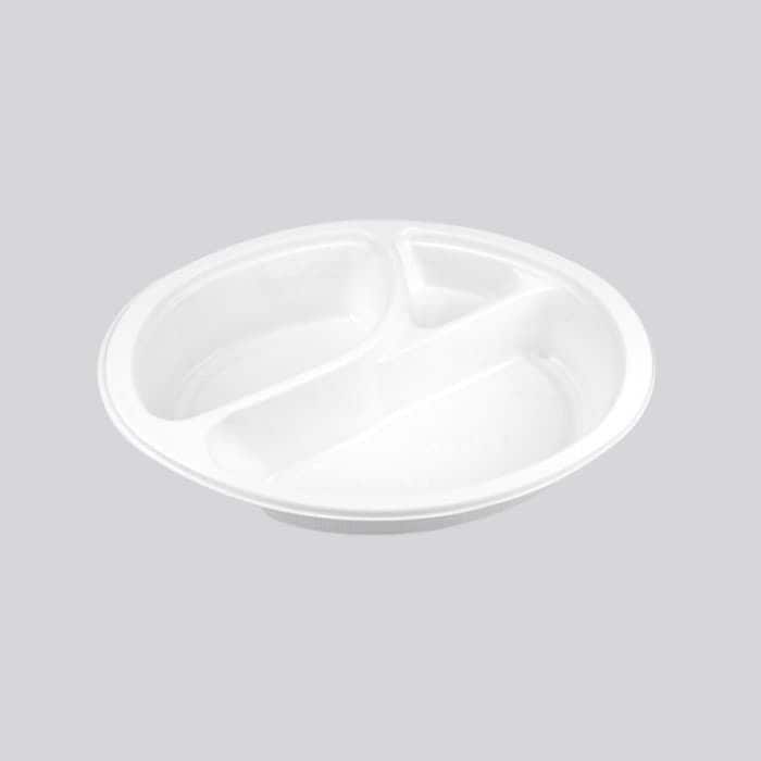 シーピー化成 カレー容器　本体 BFカレー内7　ホワイト 50個入×8袋（400枚）/箱