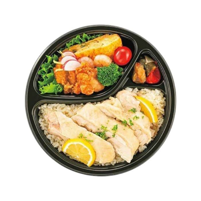 シーピー化成 カレー容器　BFカレー内8 本体 黒 　50枚入／400枚入