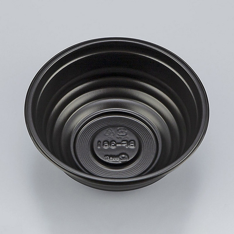 シーピー化成 丼容器　BF-361 本体 黒　50枚入×18袋（900枚）/箱