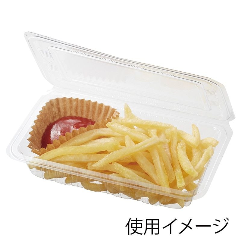 シーピー化成 フードパック(折蓋タイプ) H-2-C 中平　100枚入×40袋（4000枚）/箱