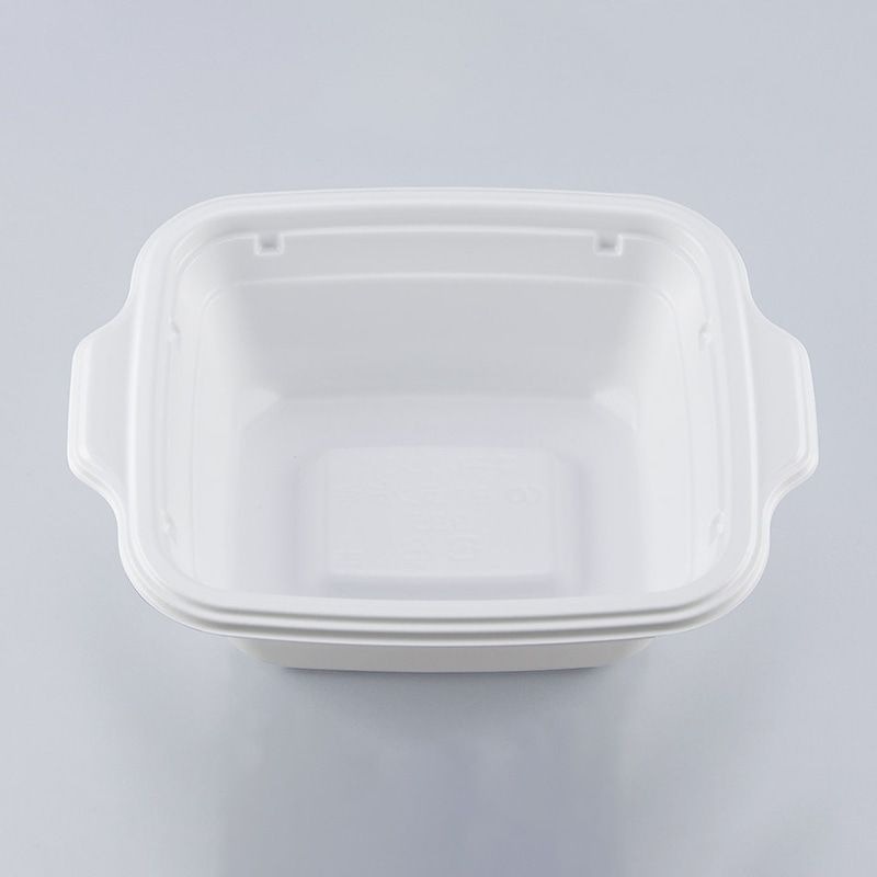 シーピー化成 鍋型容器 BFランチ角385 ホワイト　本体　50枚入×12袋（600枚）/箱