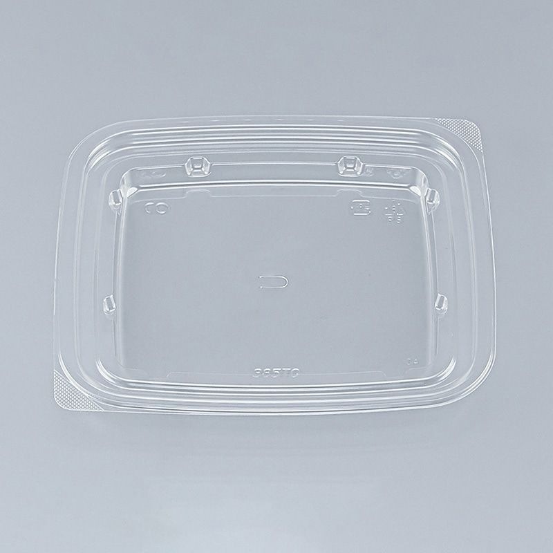 シーピー化成 鍋型容器 BFランチ角385TC　内嵌合蓋U字穴　50枚入×12袋（600枚）/箱