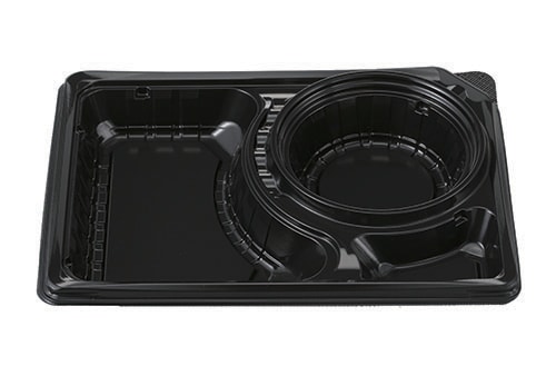 エフピコチューパ 弁当容器　デリカランチ　DL-26-19　黒本体　50枚入×8袋（400枚）/箱