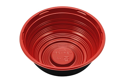 エフピコチューパ 丼容器　MS丼-361　うるし赤本体　50枚入×16袋（800枚）/箱