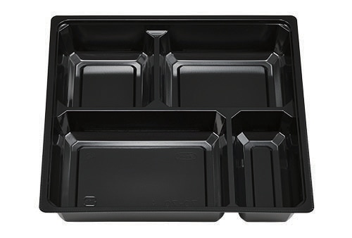 エフピコチューパ 仕出し弁当容器 紙ボックス用　MSD中仕切 70-70Ａ 黒　50枚入×6袋（300枚）/箱