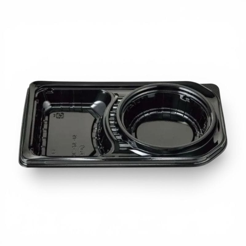 エフピコチューパ 弁当容器　デリカランチ　DL-25-15　黒本体　50枚入×12袋（600枚）/箱.