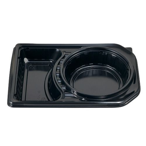 エフピコチューパ 弁当容器　デリカランチ　DL-27-19　黒本体　50枚入×８袋（400枚）/箱
