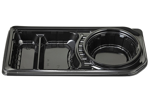 エフピコチューパ 弁当容器　デリカランチ　DL-30-15 黒本体　50枚入×８袋（400枚）/箱