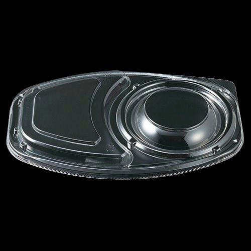 エフピコチューパ 弁当容器　デリカランチ　DLオーバル26-18　部分内嵌合蓋  50枚入×８袋（400枚）/箱.