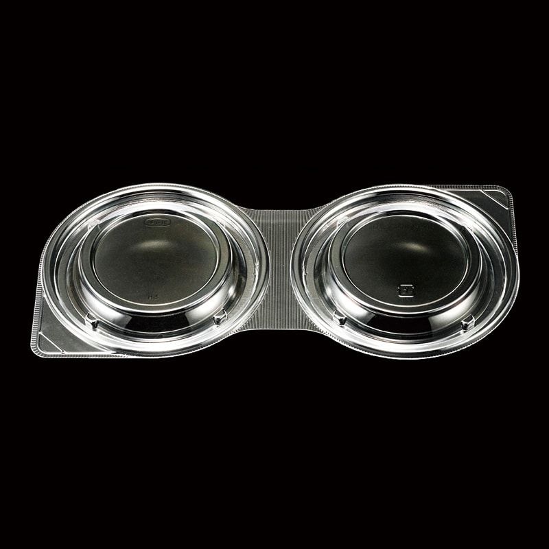 エフピコチューパ 弁当容器　デリカランチ　DLダブル28-15　内嵌合蓋　50枚入×10袋（500枚）/箱