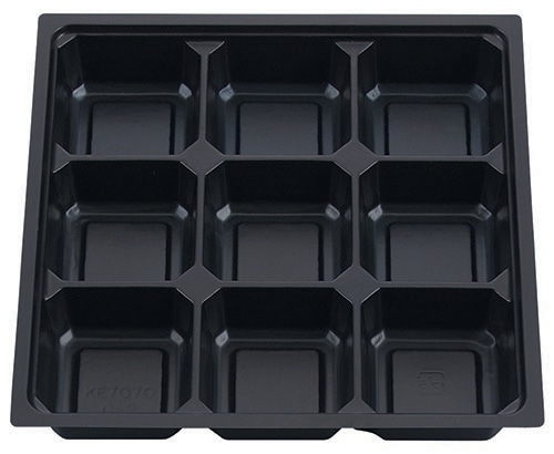 エフピコチューパ 仕出し弁当容器　紙ボックス用中仕切 KE70－70 C-2 黒 共通　50枚入×6袋（300枚）/箱