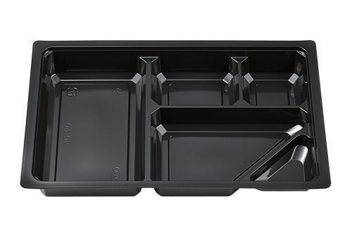 エフピコチューパ 仕出し弁当容器 紙ボックス用　MSD中仕切 90-60 黒　50枚入×6袋（300枚）/箱　