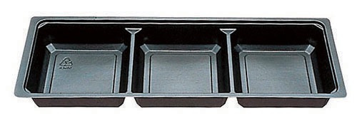 エフピコチューパ 仕出し弁当容器 紙ボックス用　中仕切 110-40 C-3 黒　50枚入×6袋（300枚）/箱　