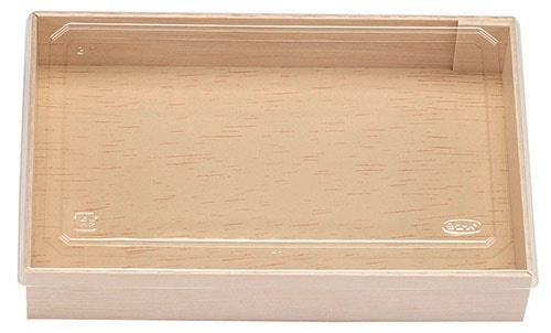 エフピコチューパ 木製折箱容器　和器-２合折　蓋付　20枚入×6袋（120枚）/箱