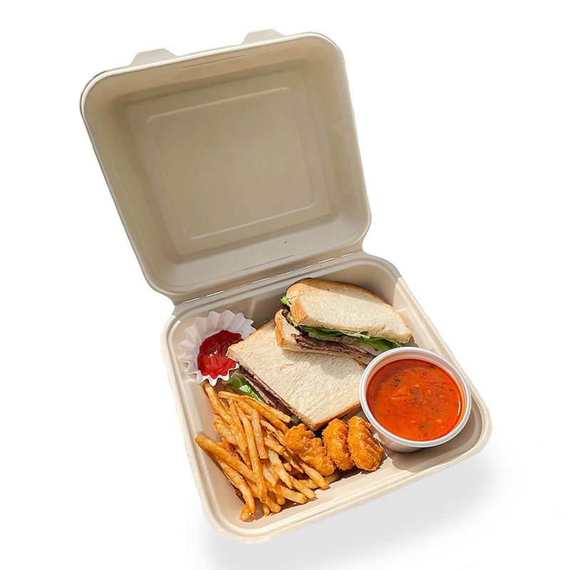 ダイモン エコ容器　ムギ＆タケ フードパック Jumbo AGM-22　50枚入×4袋（200枚）/箱