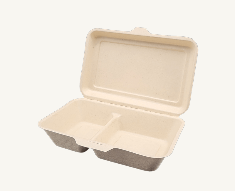 ダイモン エコ容器　ムギ＆タケ フードパック Partition AGM-03　50枚入×10袋（500枚）/箱