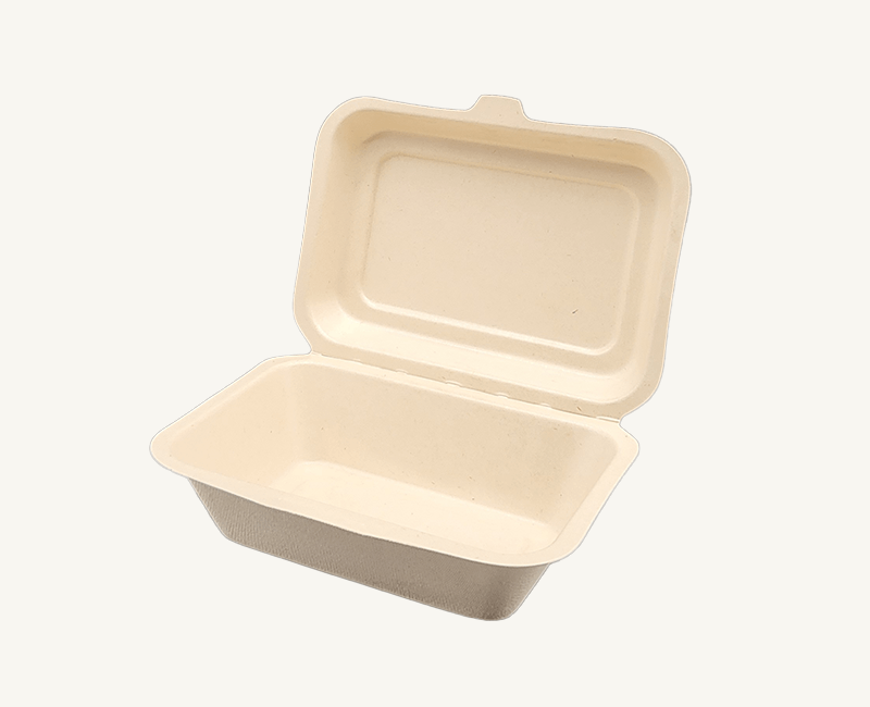 ダイモン エコ容器　ムギ＆タケ フードパック Medium with PLA AGM-05　50枚入×10袋（500枚）/箱