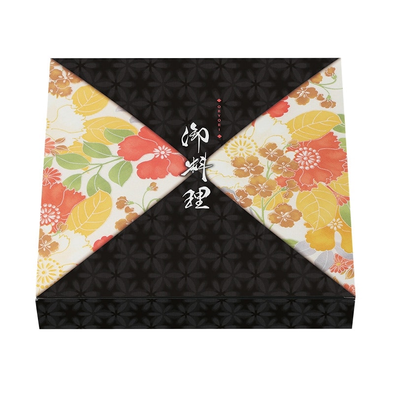 北原産業 仕出し弁当容器 80-80 黒椿 ワンピース 紙ボックス 本体　50枚入×6袋（300枚）/箱