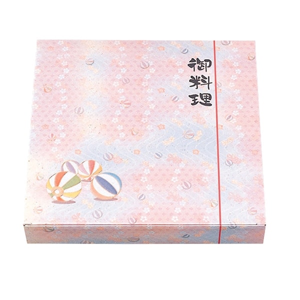 北原産業 仕出し弁当容器 80-80 恋夢 ワンピース 紙ボックス 本体　50枚入×6袋（300枚）/箱