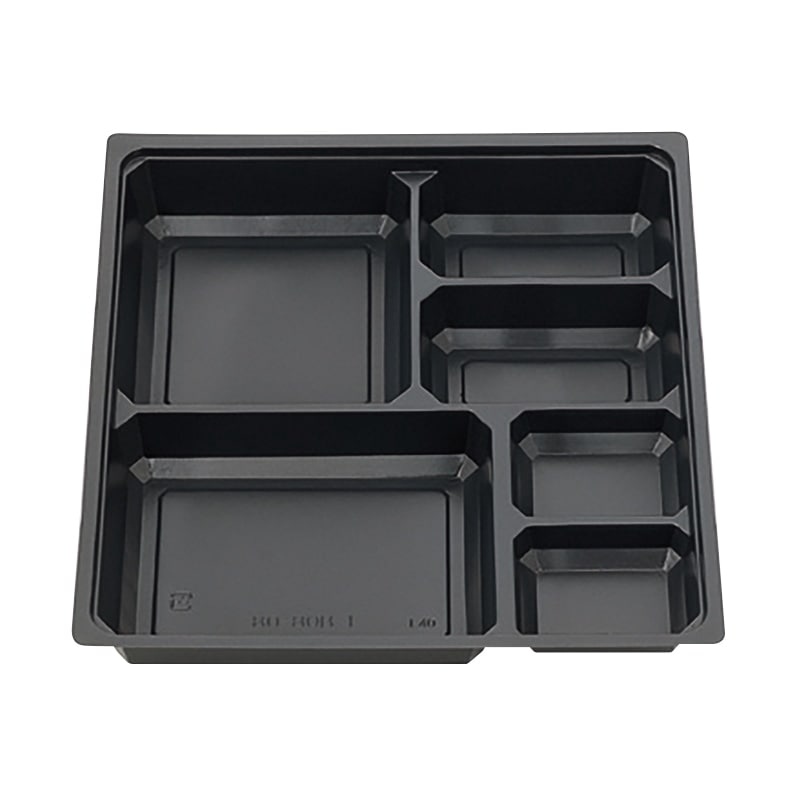 北原産業 紙ボックス弁当容器用　中仕切　80-80 Ｂ-1黒カルプ  50枚入×6袋（300枚）/箱