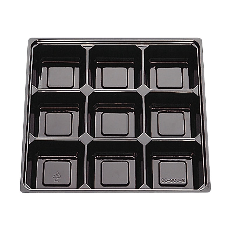 北原産業 紙ボックス弁当容器用　中仕切　80-80 C-8黒  50枚入×6袋（300枚）/箱