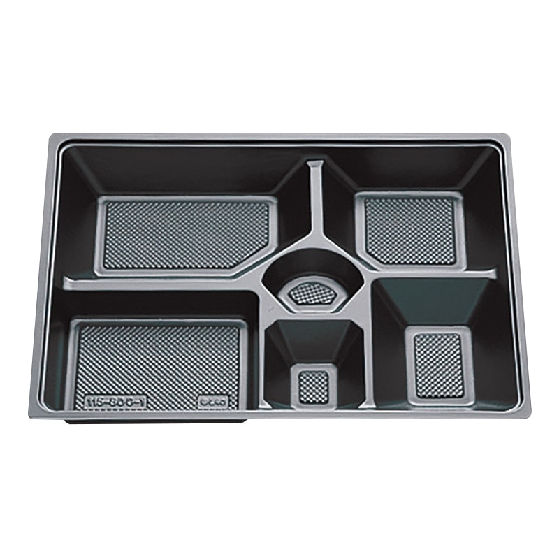 北原産業 紙ボックス弁当容器用　中仕切　115-80 C-1　黒　20枚入×4袋（80枚）/箱