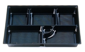 北原産業 紙ボックス弁当容器用　中仕切　120-90  黒　20枚入×3袋（60枚）/箱