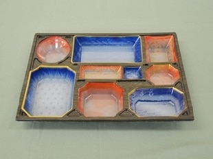 北原産業 紙ボックス弁当容器用　中仕切　120-90  C-7北斎　20枚入×3袋（60枚）/箱