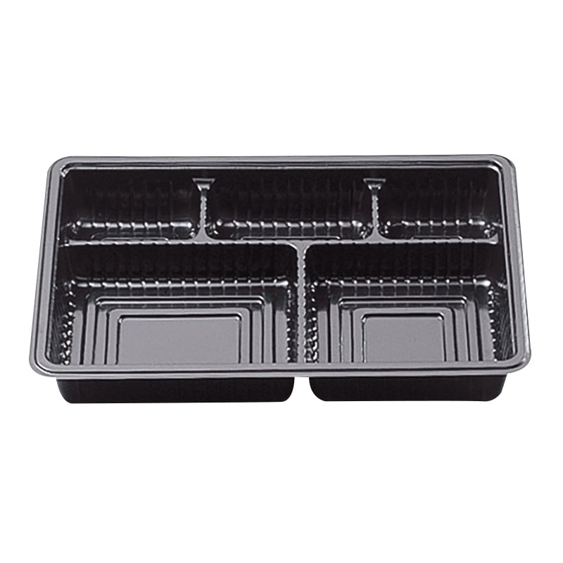 北原産業 紙ボックス弁当容器用　中仕切　90-60 A黒カルプ　50枚入×6袋（300枚）/箱