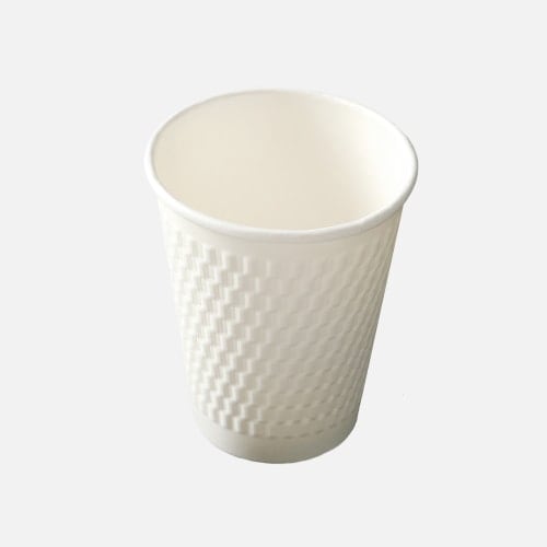 ケーピープラテック 二重紙コップ　KMW-240 ホワイト　50枚入×20袋（1000枚）/箱