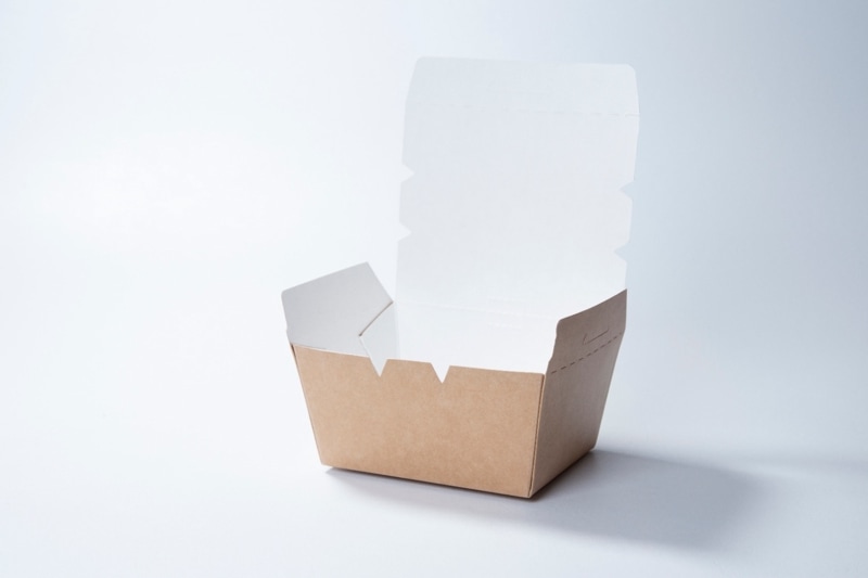 ケーピープラテック 紙フードボックス　KLPボックス1 ナチュラルPP　50枚入×9袋（450枚）/箱