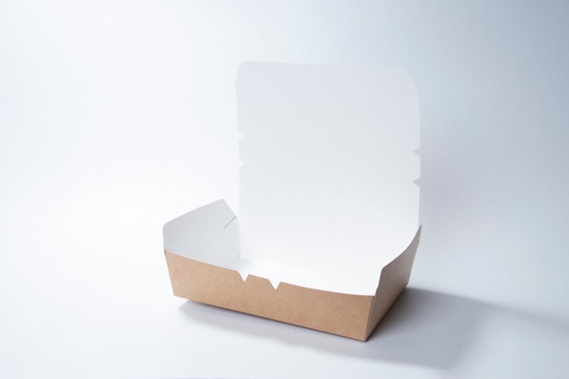 ケーピープラテック 紙フードボックス　KLPボックス2 ナチュラルPP　50枚入×6袋（300枚）/箱