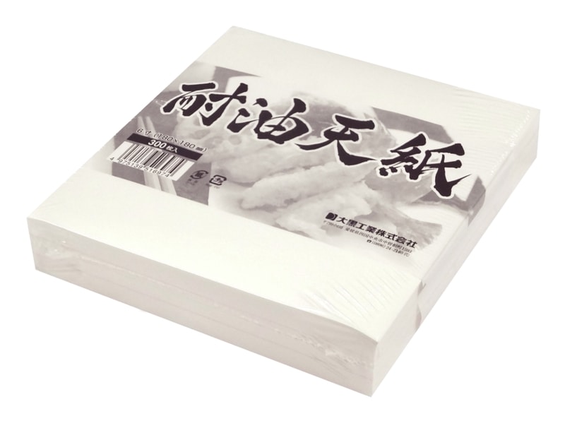 大黒工業　耐油天紙　4寸　300枚入/袋