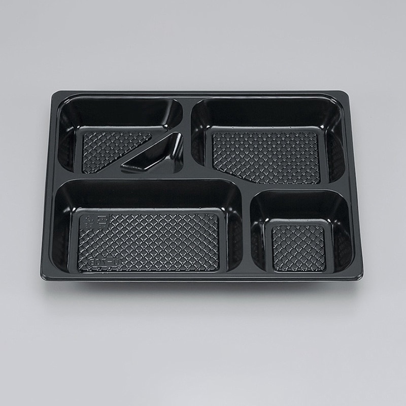 シーピー化成 仕出し弁当容器　紙ボックス一体型用　中仕切 U-70-B 黒　20枚入／320枚入