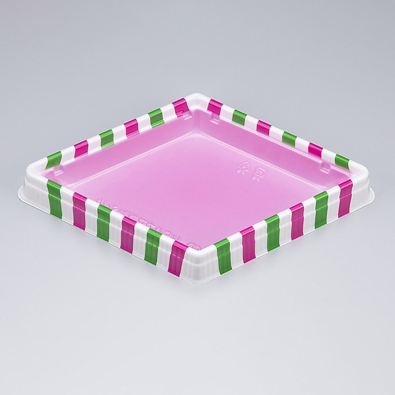 シーピー化成 惣菜容器　UFハカマ折ヒシ　本体・蓋セット 小（N） 菱もち／花織　50枚入×12袋（600枚）/箱